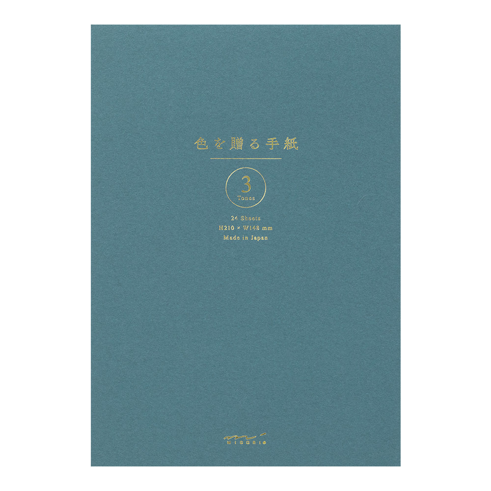 MIDORI Giving A Color Letter Pad A5 Blue
