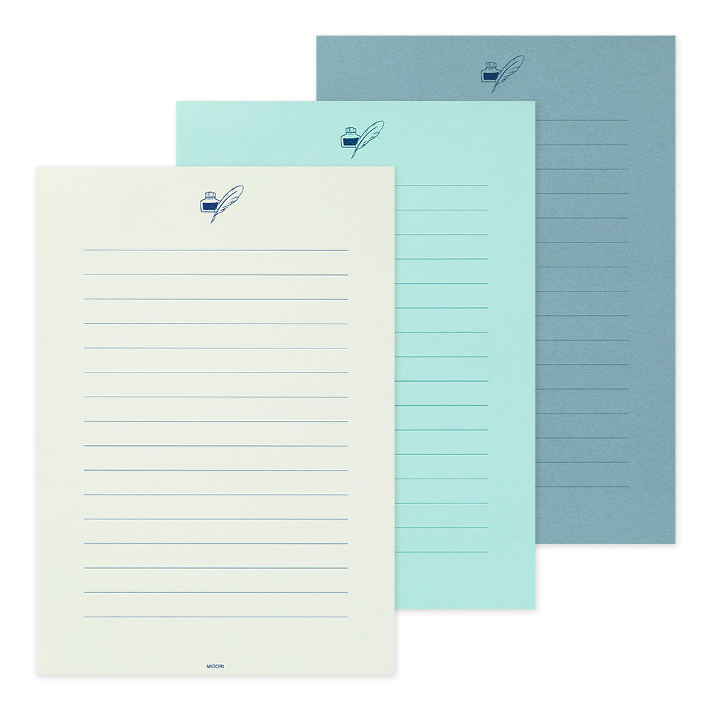 MIDORI Giving A Color Letter Pad A5 Blue