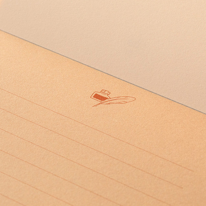 MIDORI Giving A Color Letter Pad A5 Brown