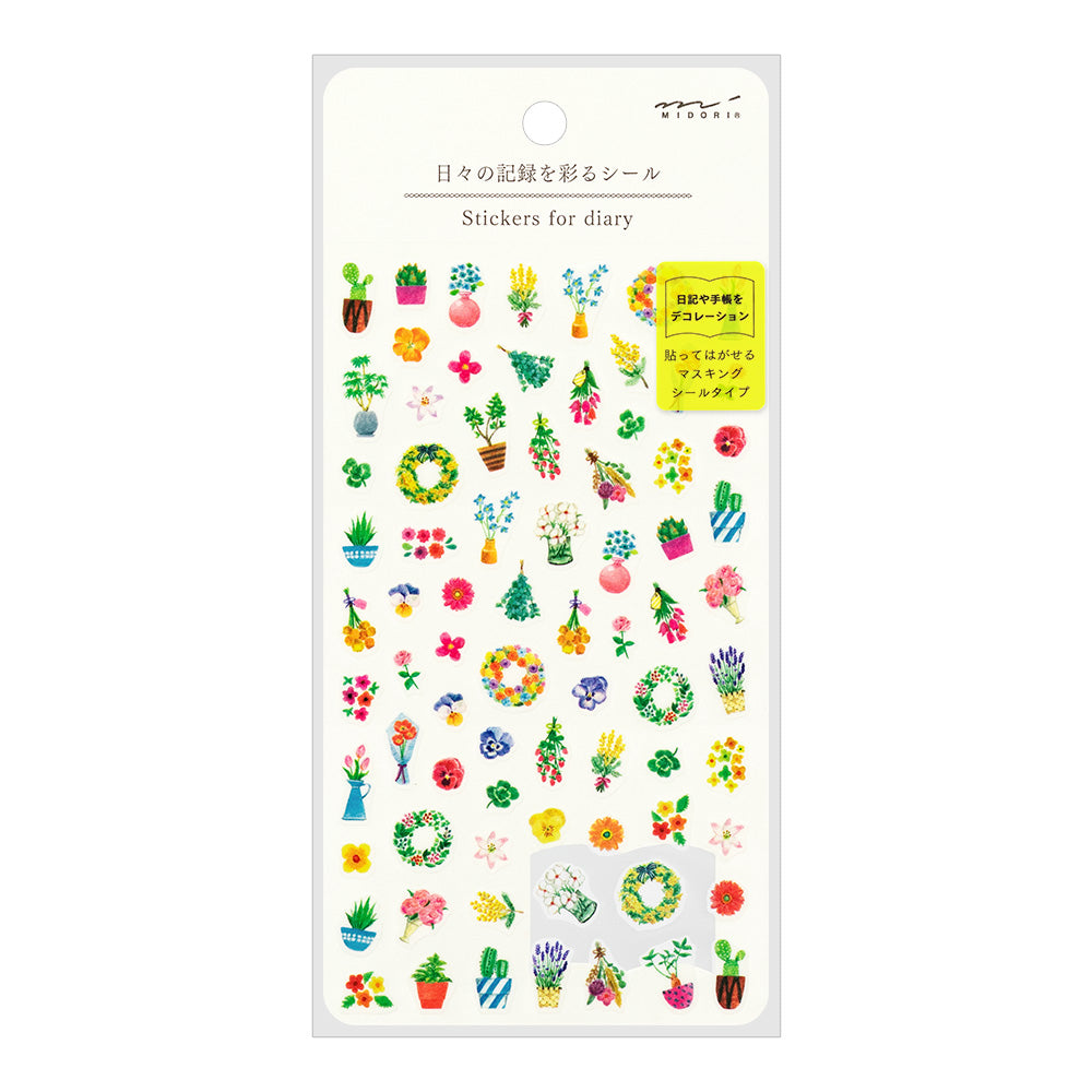MIDORI Sticker Flowers