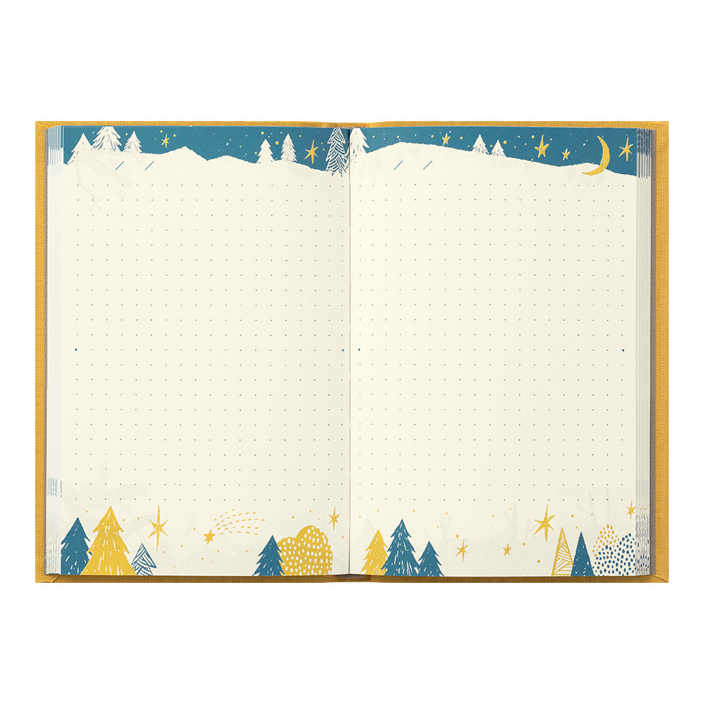 MIDORI Diary with Embroidery Bookmark