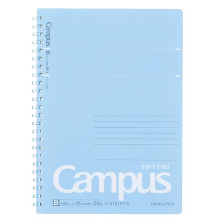 KOKUYO Campus Soft Ring A5 Dot Ruled 40s Blue Default Title
