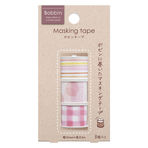 KOKUYO Bobbin Masking Tape 3s Peach Default Title
