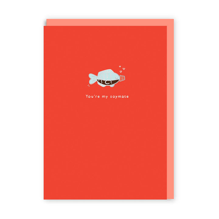OHH DEER Enamel Pin Greeting Card You're My Soymate