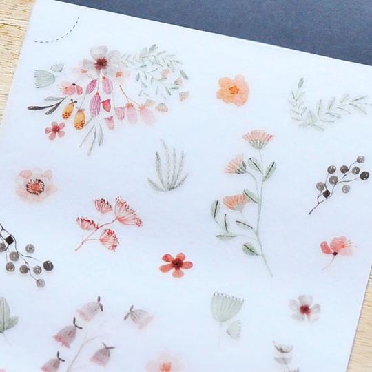 MU Print-On Sticker 2s 174 Flowers In Light Colour