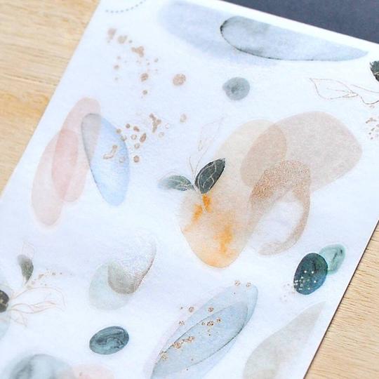 MU Print-On Sticker 2s 180 The Purple Stone And Go