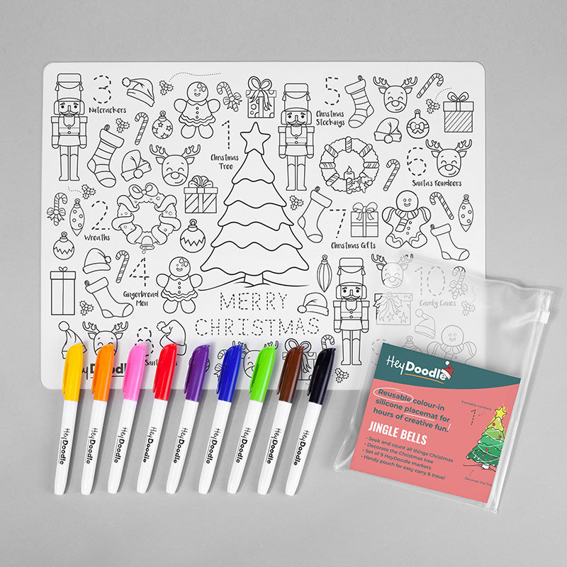 HeyDoodle Placemats-123:Christmas Jingle Bells 1218622