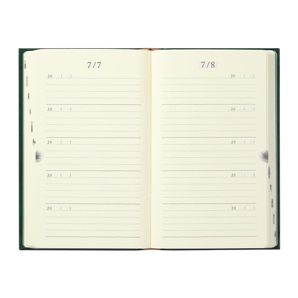 MIDORI 70th Anniv LE Diary 5 Years R.Leather Green