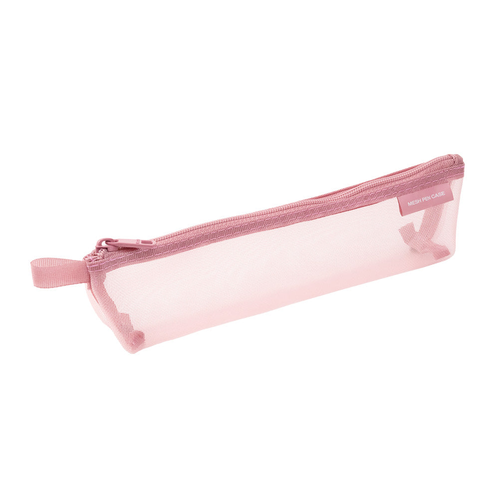 MIDORI Mesh Pen Case LE Pale Pink