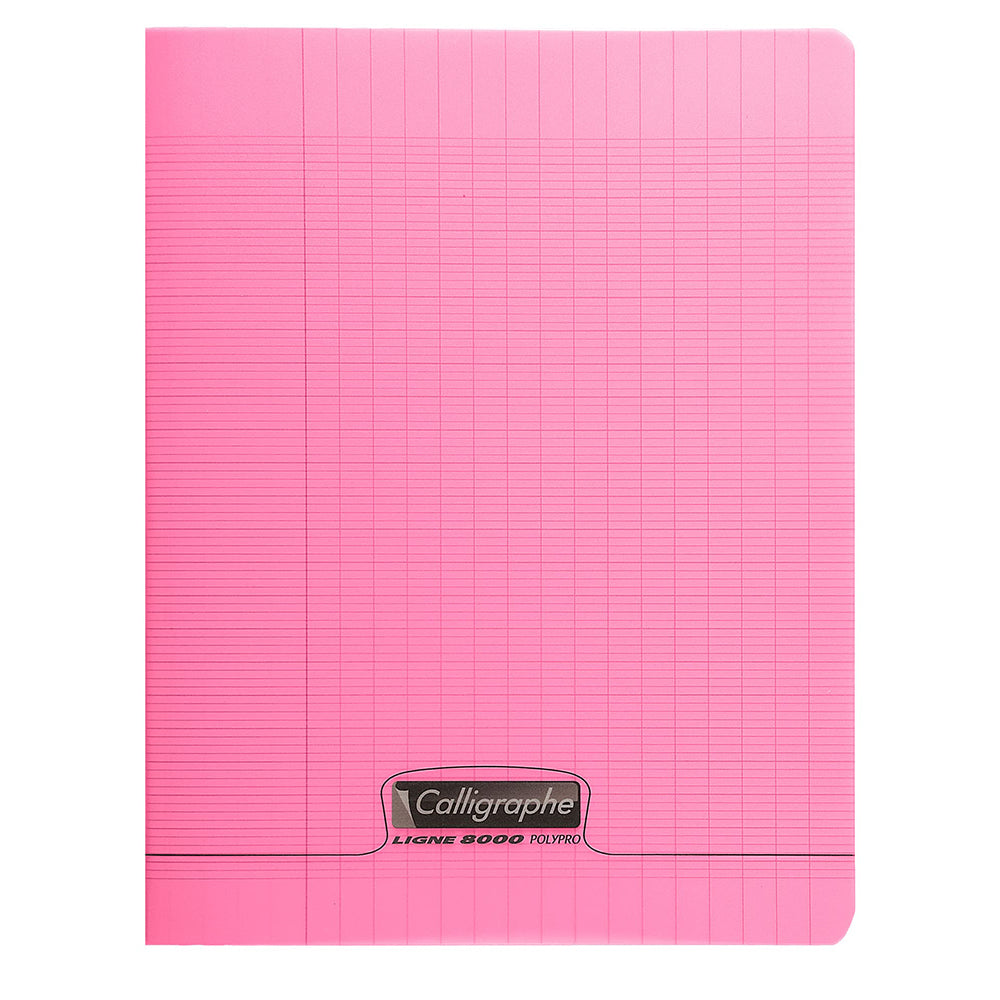 CLAIREFONTAINE Calligraphe Ligne 8000 PP A5+ 96p Seyes Pink