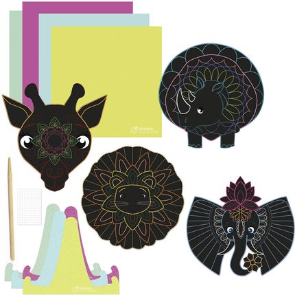 AVENUE MANDARINE Creative Box Scratch Cards Mandala Default Title