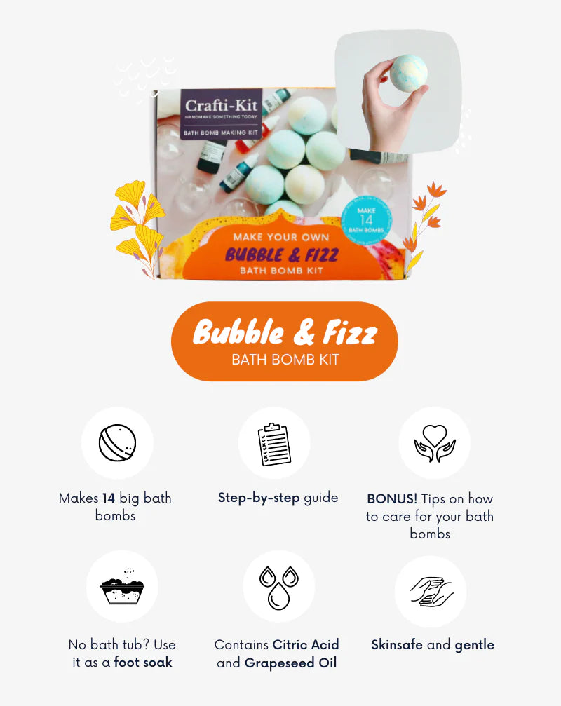 CRAFTI-KIT Bubble & Fizz Bath Bomb Kit