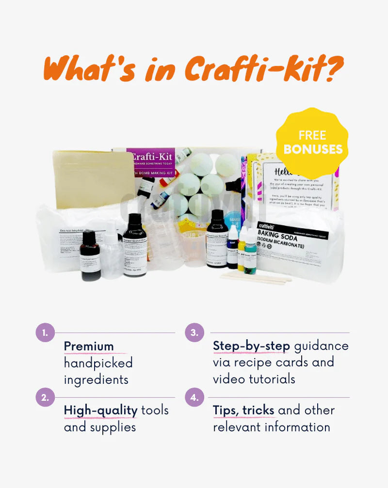 CRAFTI-KIT Bubble & Fizz Bath Bomb Kit