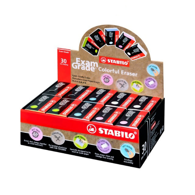 STABILO Exam Grade 1191P Colourful Eraser 30s