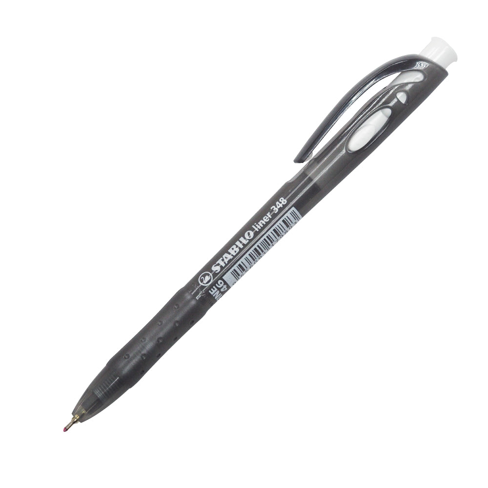 STABILO Liner 348 Ball Pen Eco Pack 3s F-Black