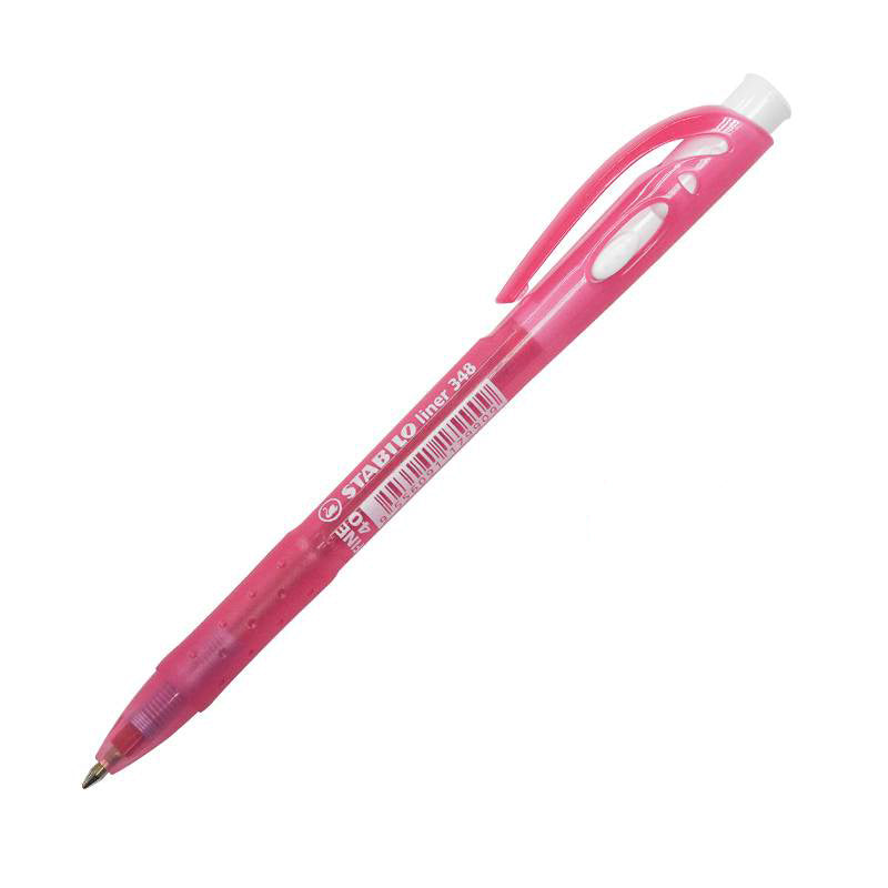 STABILO Liner 348 Ball Pen XF-Red 1s