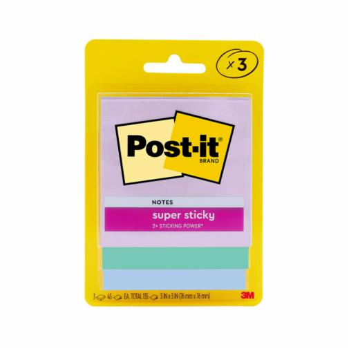 3M Post-it Super Sticky Notes 3321 3x3in Blue Hour