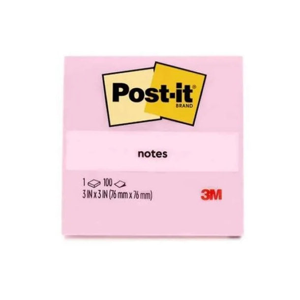 3M Post-it Classic Notes 654 3x3in Millenial Pink