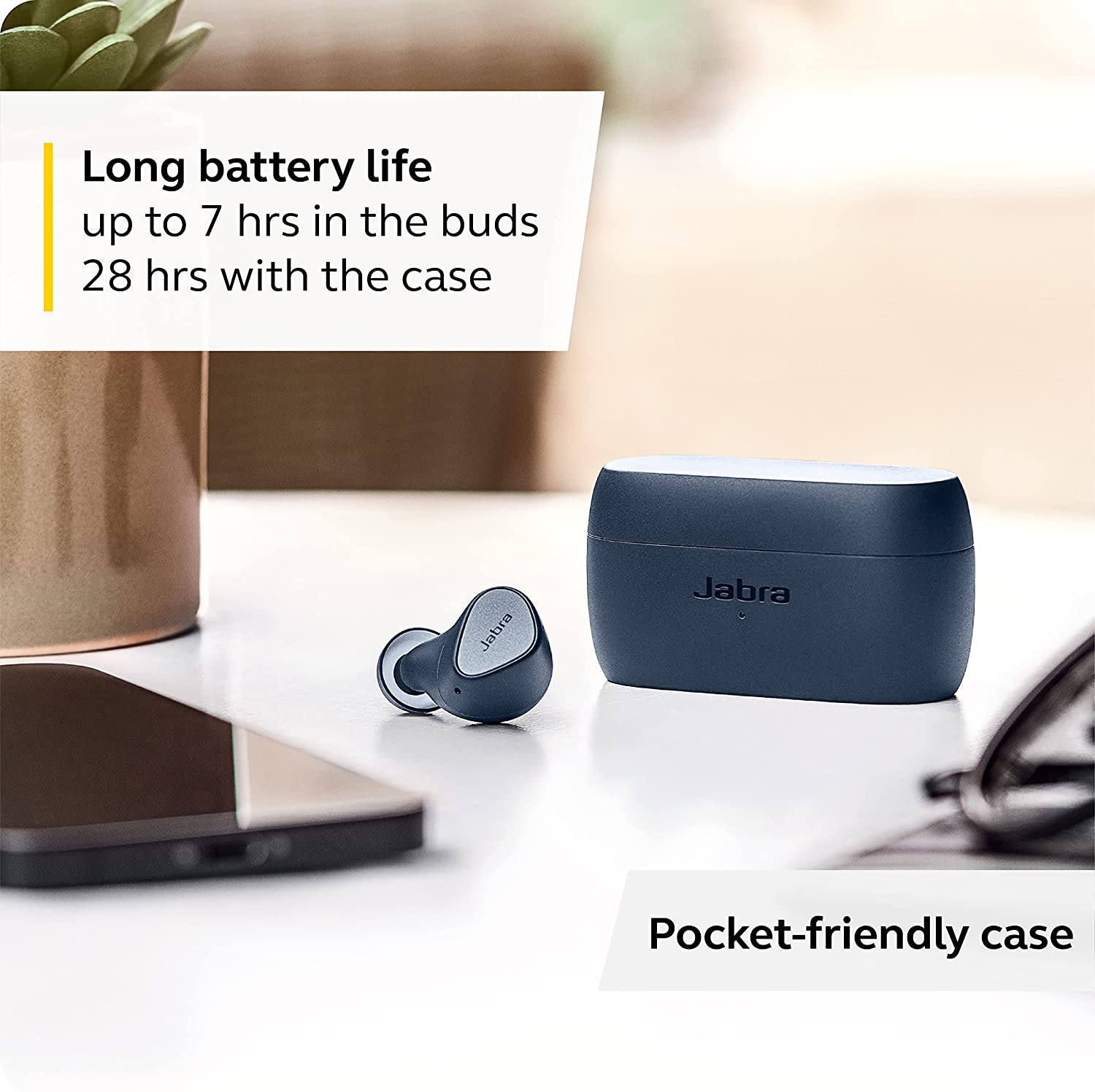 JABRA Elite 3 True Wireless Earbuds Navy Default Title