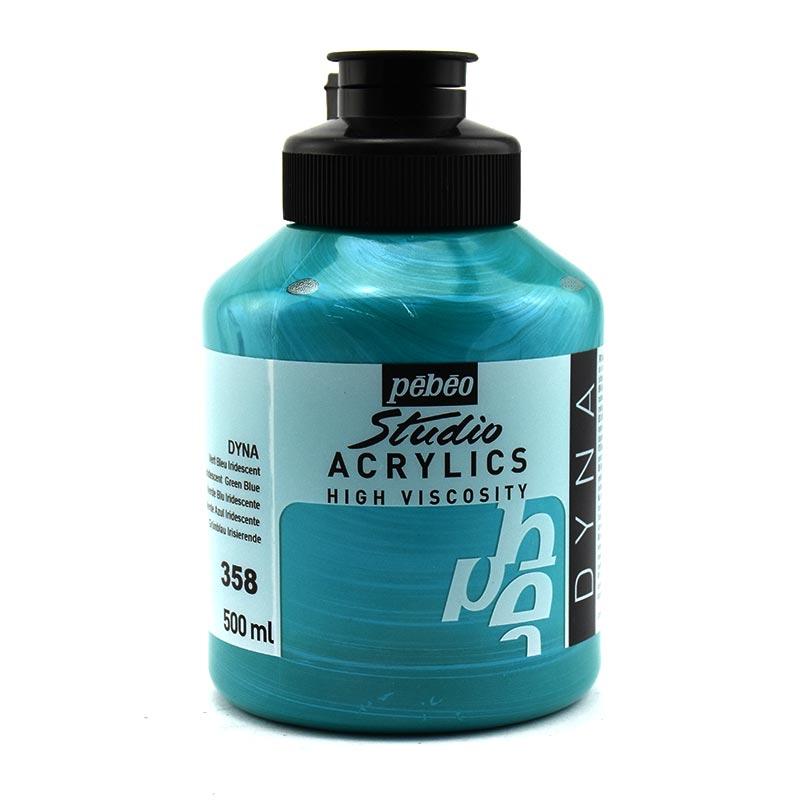 PEBEO Studio Acrylics HV 500ml DYNA Irid Green Hue