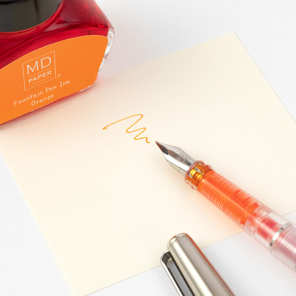 MIDORI MD Limited Edition Fountain Pen with Bottle Ink Orange