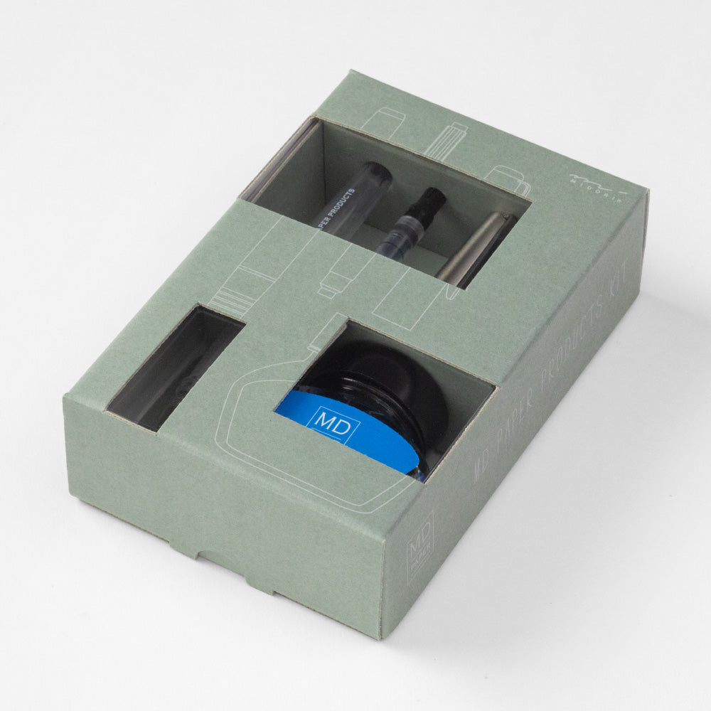 MIDORI MD Limited Edition Fountain Pen with Bottle Ink Blue