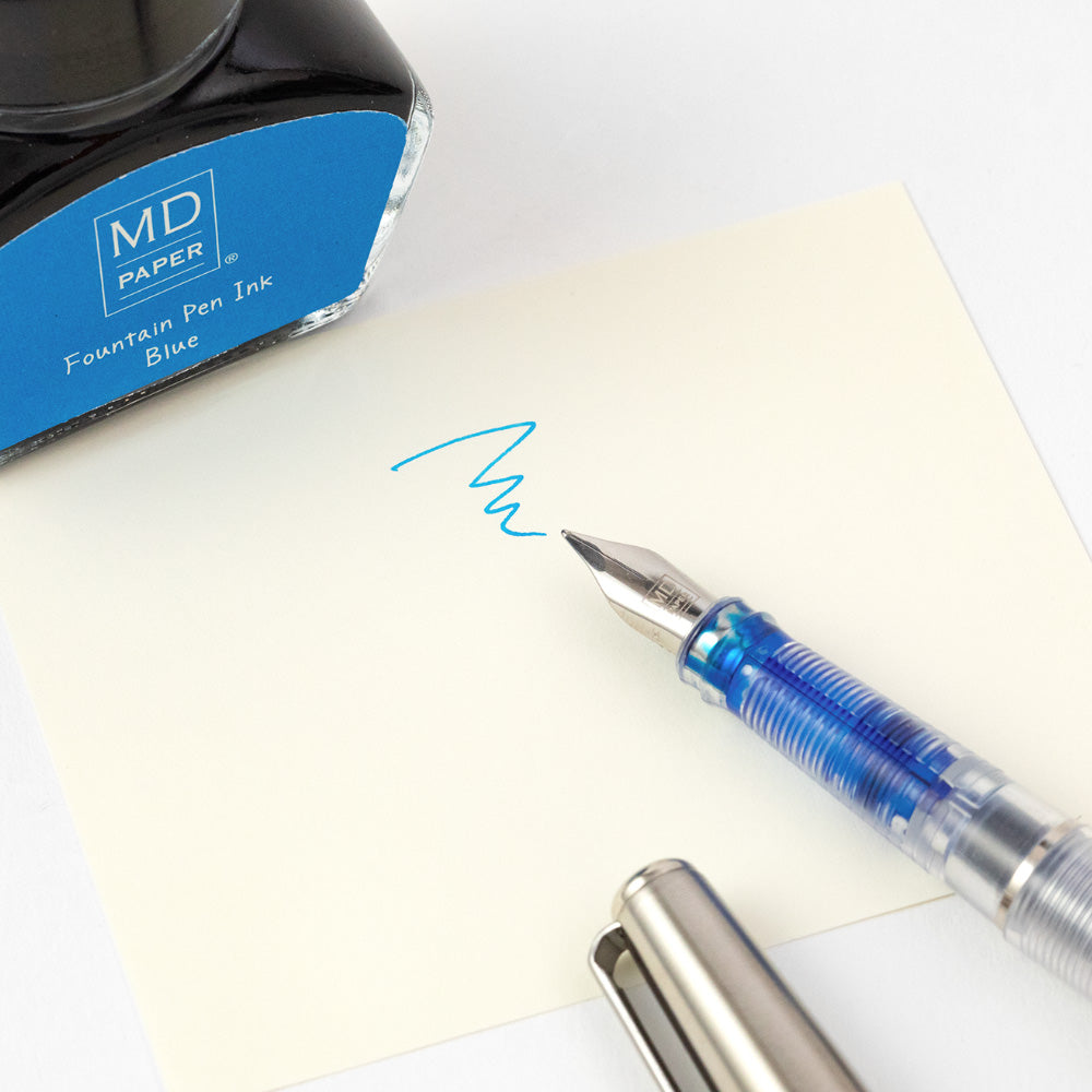 MIDORI MD Limited Edition Fountain Pen with Bottle Ink Blue