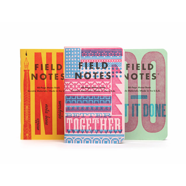 FIELD NOTES QE United States of Letterpress B 3-Pack Default Title