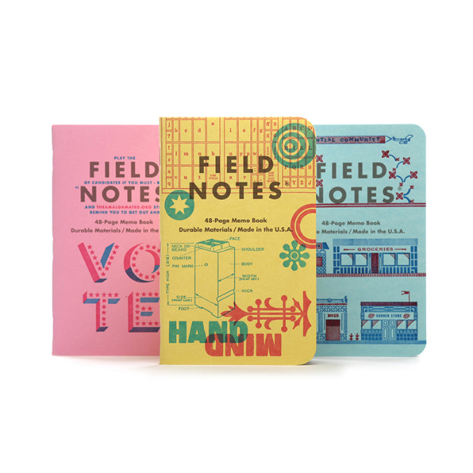 FIELD NOTES QE United States of Letterpress C 3-Pack Default Title
