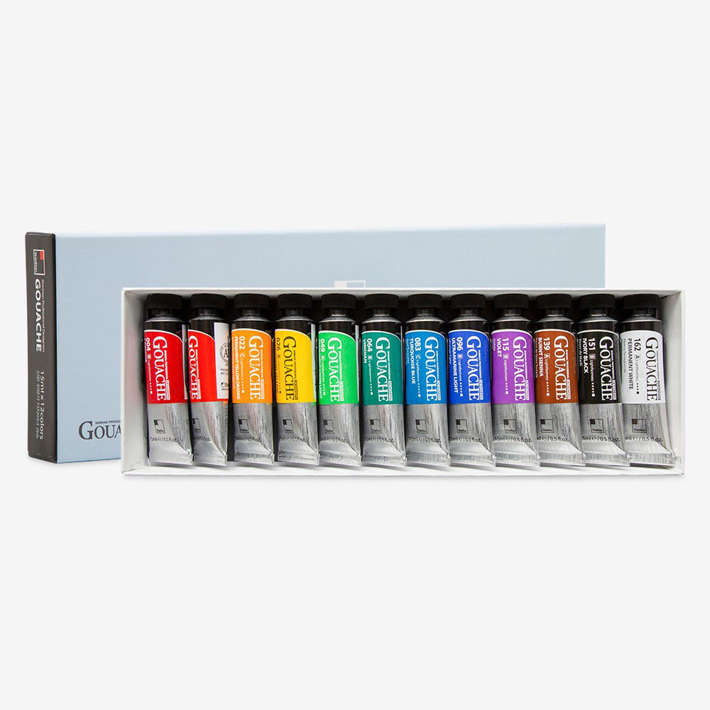 SHINHAN Professional Gouache 15ml 12Col