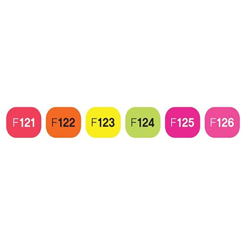 SHINHAN Touch Twin Marker Set 6s Fluorescent Color