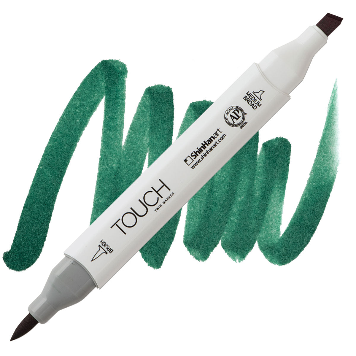 SHINHAN Touch Twin Brush Marker BG51 Dark Green