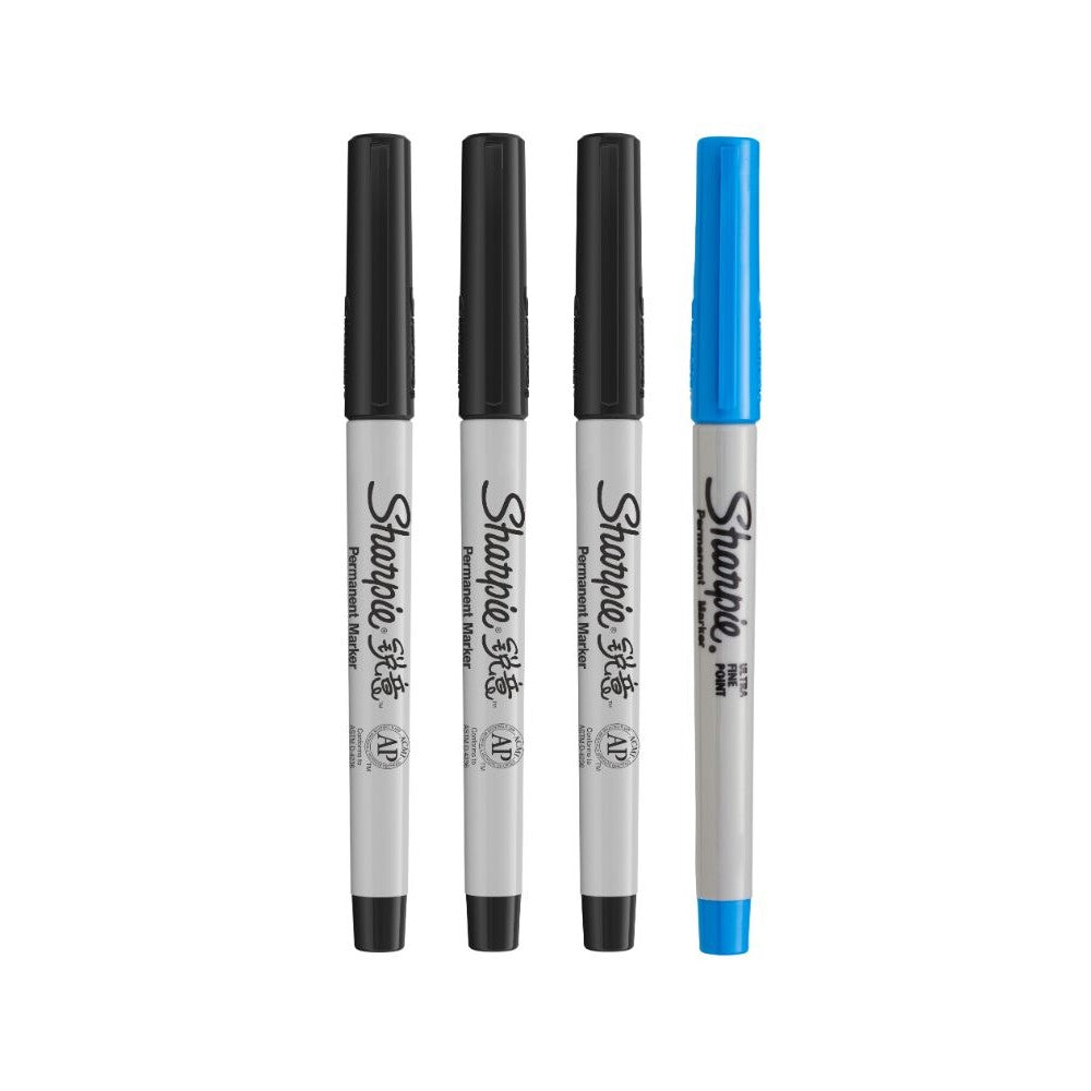 SHARPIE Ultra Fine Marker VP Black BL3 FOC1