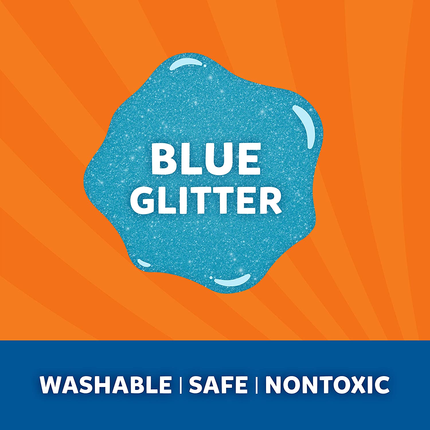 ELMER'S Classic Glitter Glue 177ml Blue Default Title