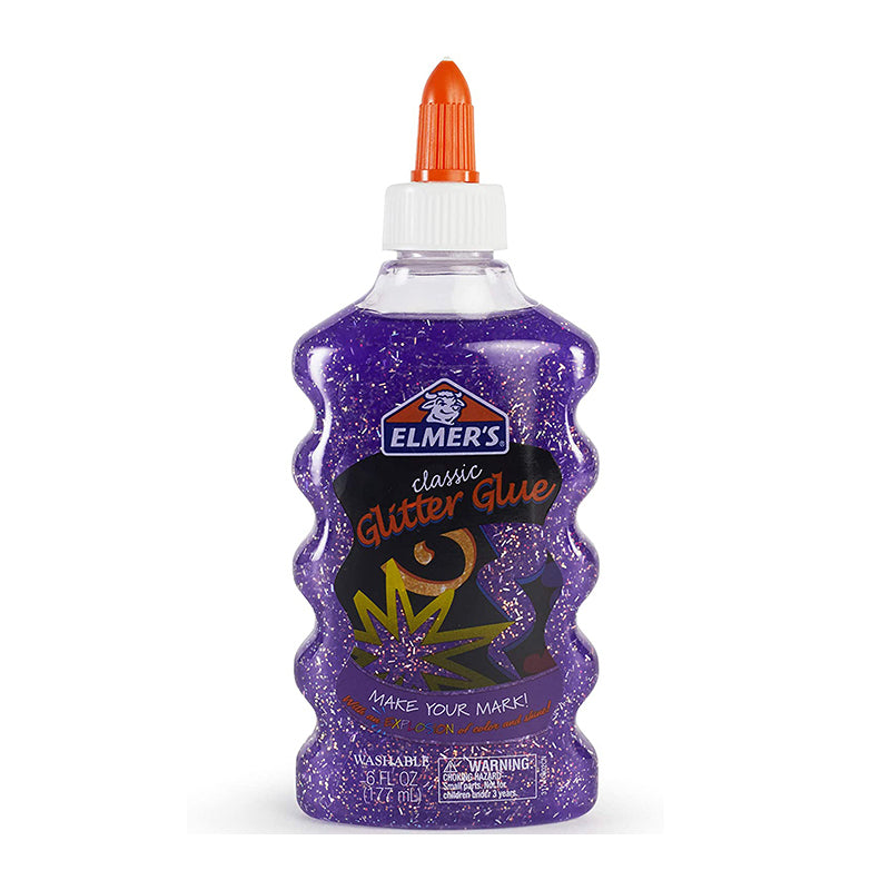 ELMER'S Classic Glitter Glue 177ml Purple Default Title