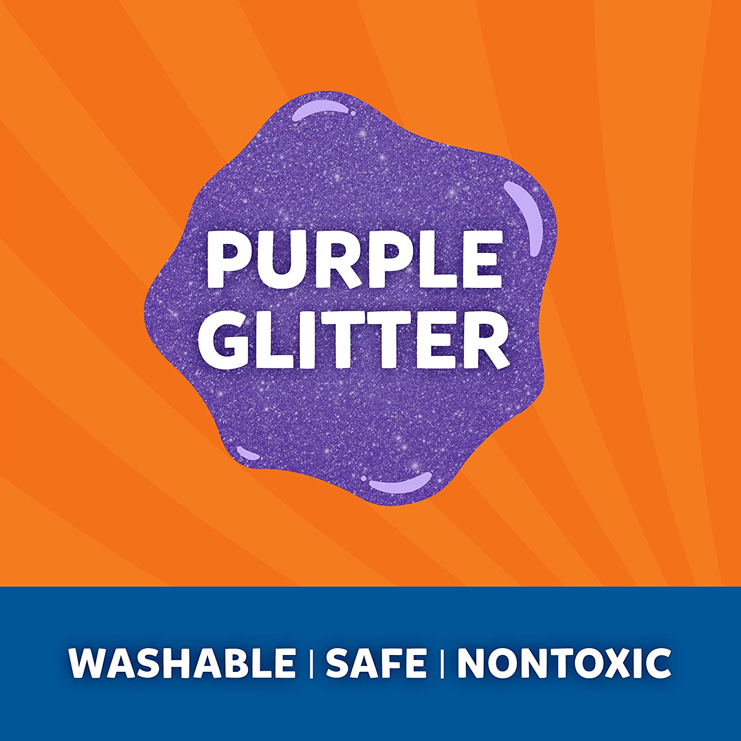 ELMER'S Classic Glitter Glue 177ml Purple Default Title