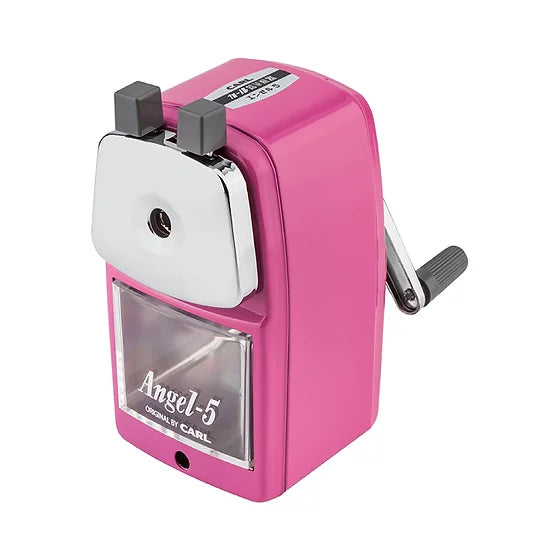 CARL Pencil Sharpener Angel 5 w/clamp Pink Default Title