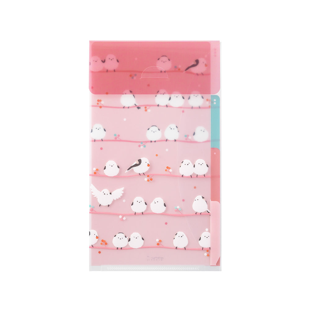 MIDORI 3-P Clear Folder A5 Slim w/Flap Long-Tailed