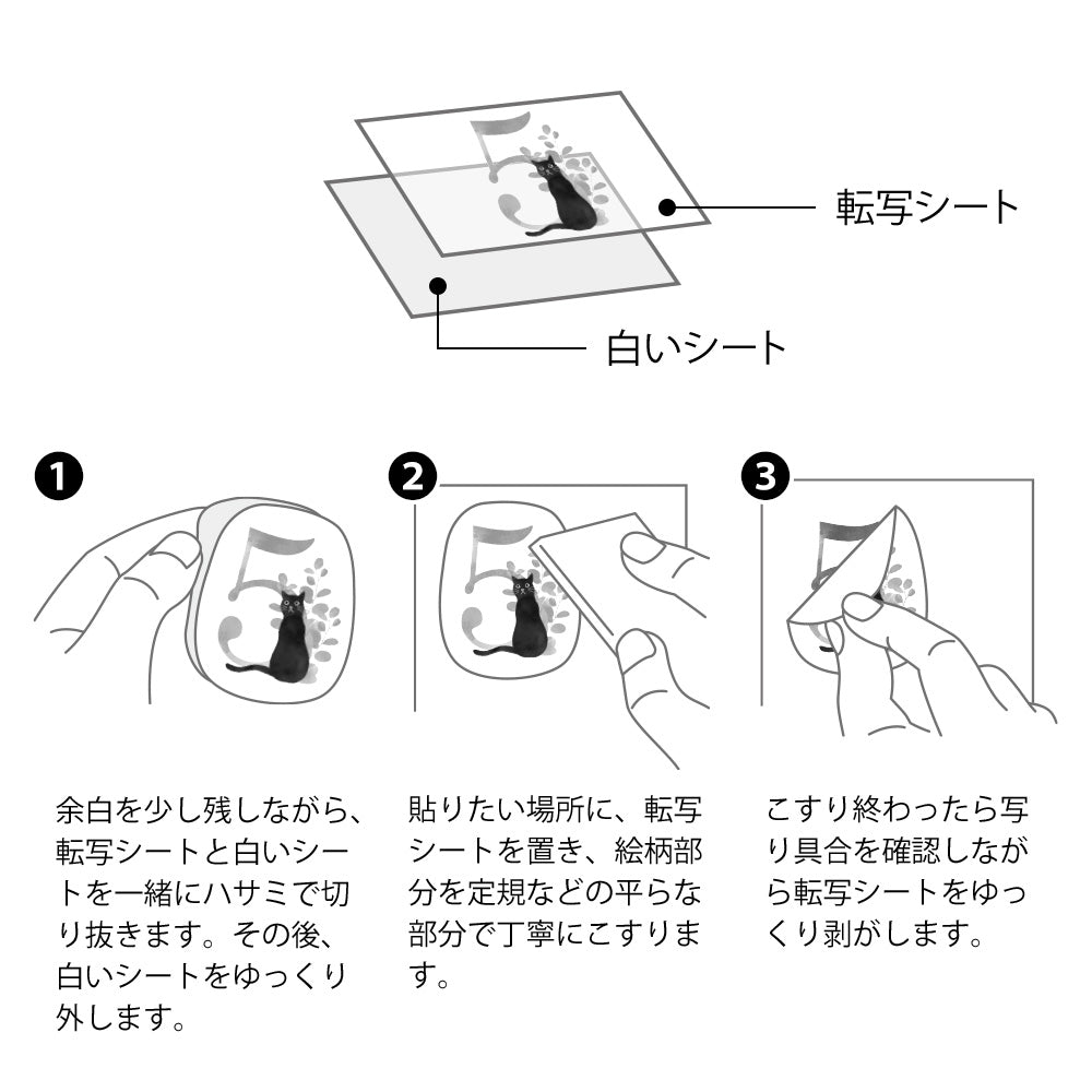MIDORI Transfer Sticker 2585 Monthly