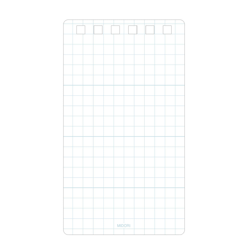 MIDORI Diamond Memo S Blue Grid