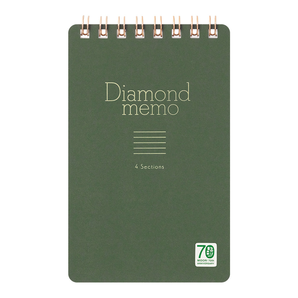 MIDORI 70th Anniv LE Diamond Memo Green 4 Sections