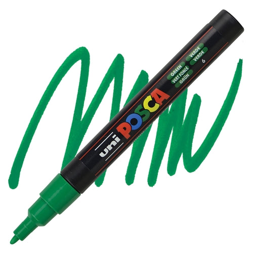 UNI POSCA Marker Fine Bullet 1.3mm Green