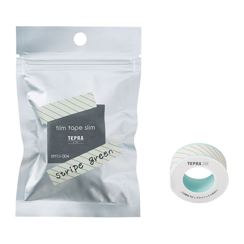 KING JIM Coharu Film Tape 11mm-Stripe Green Default Title