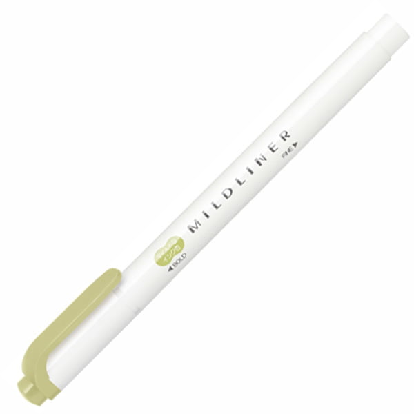 ZEBRA Mildliner Highlighter WKT7 Mild Olive