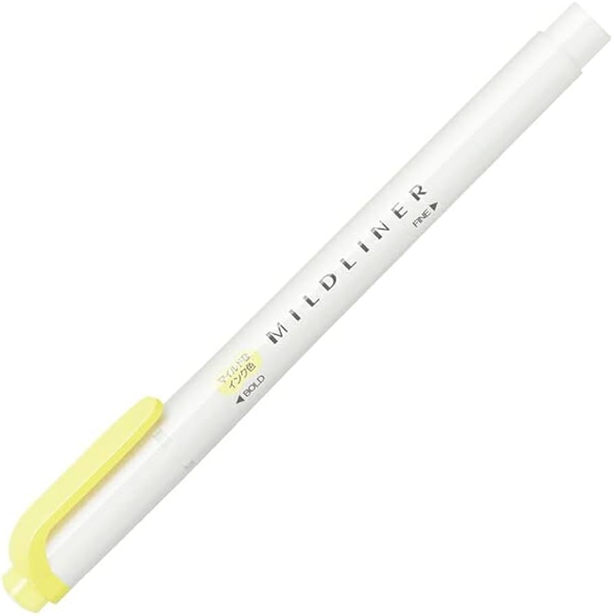 ZEBRA Mildliner Highlighter WKT7 Mild Sherbet Yellow