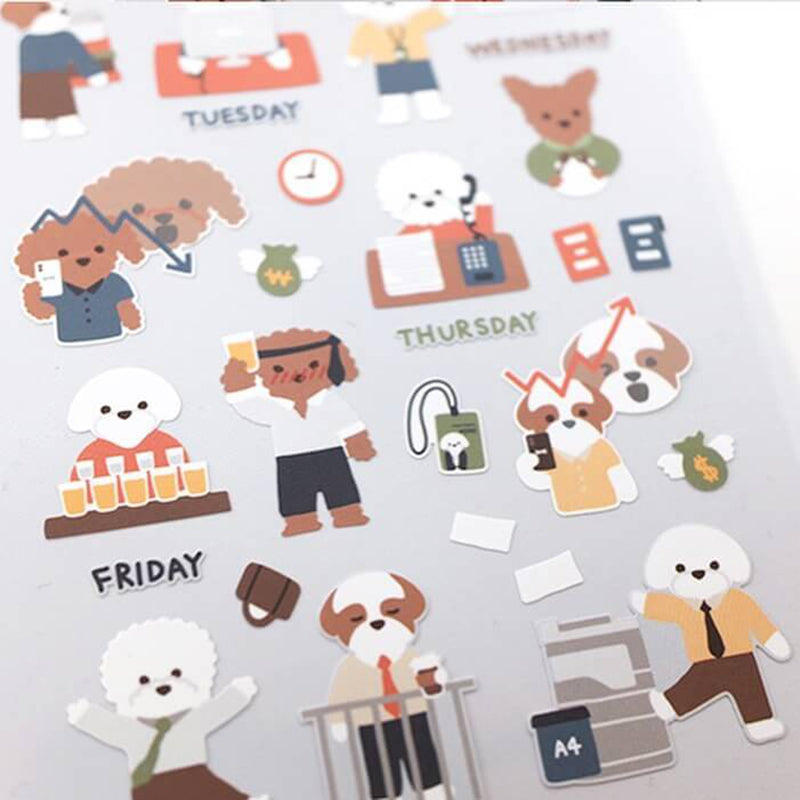 SUATELIER Stickers No.1125 Work And Work