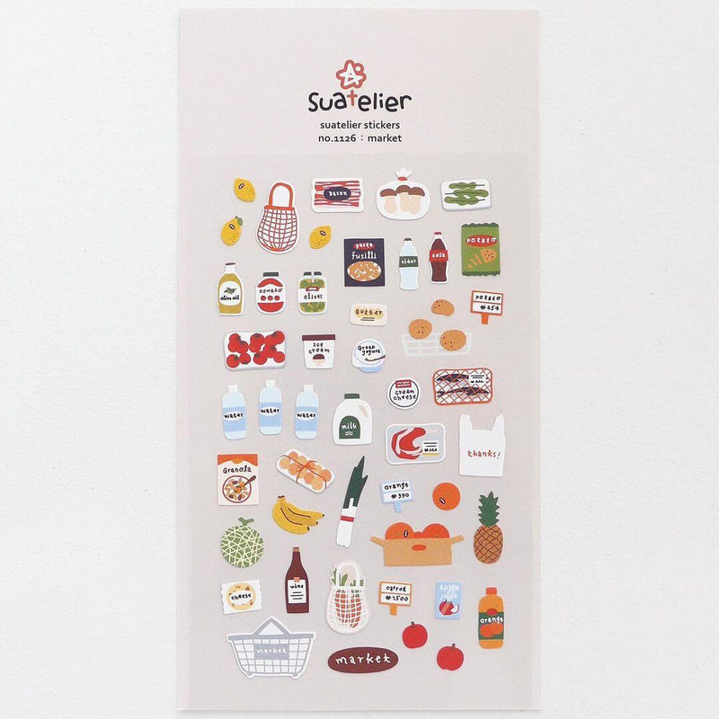 SUATELIER Stickers No.1126 Market