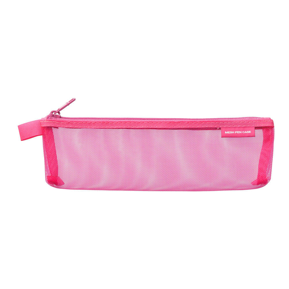 MIDORI Mesh Mini Pen Pouch Pink
