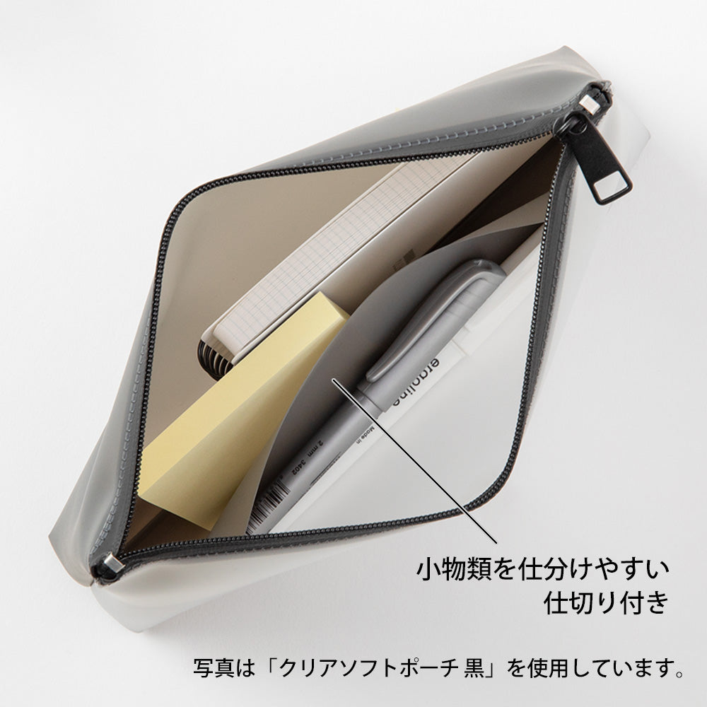 MIDORI Clear Soft Pouch Blue