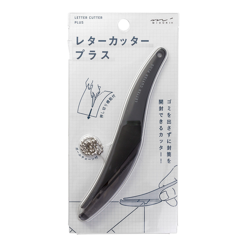 MIDORI Letter Cutter Plus Black